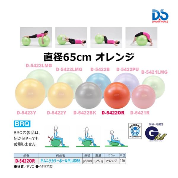 ダンノ ギムニクカラーボールPLUS 65オレンジ(C-6) D-5422OR ＜2024NP