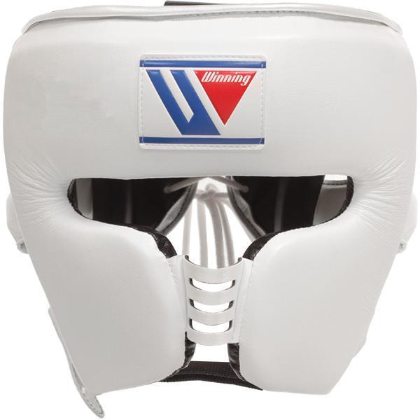 【即出荷】ウイニング ボクシングヘッドギア フェイスガードタイプ・口元テープ付き・鼓膜保護ガード内側付き FG-3000