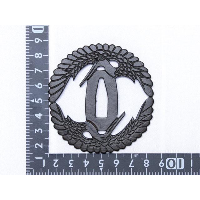 鍔 向い鶴図透 : 日本刀剣侍堂 - 通販 - Yahoo!ショッピング