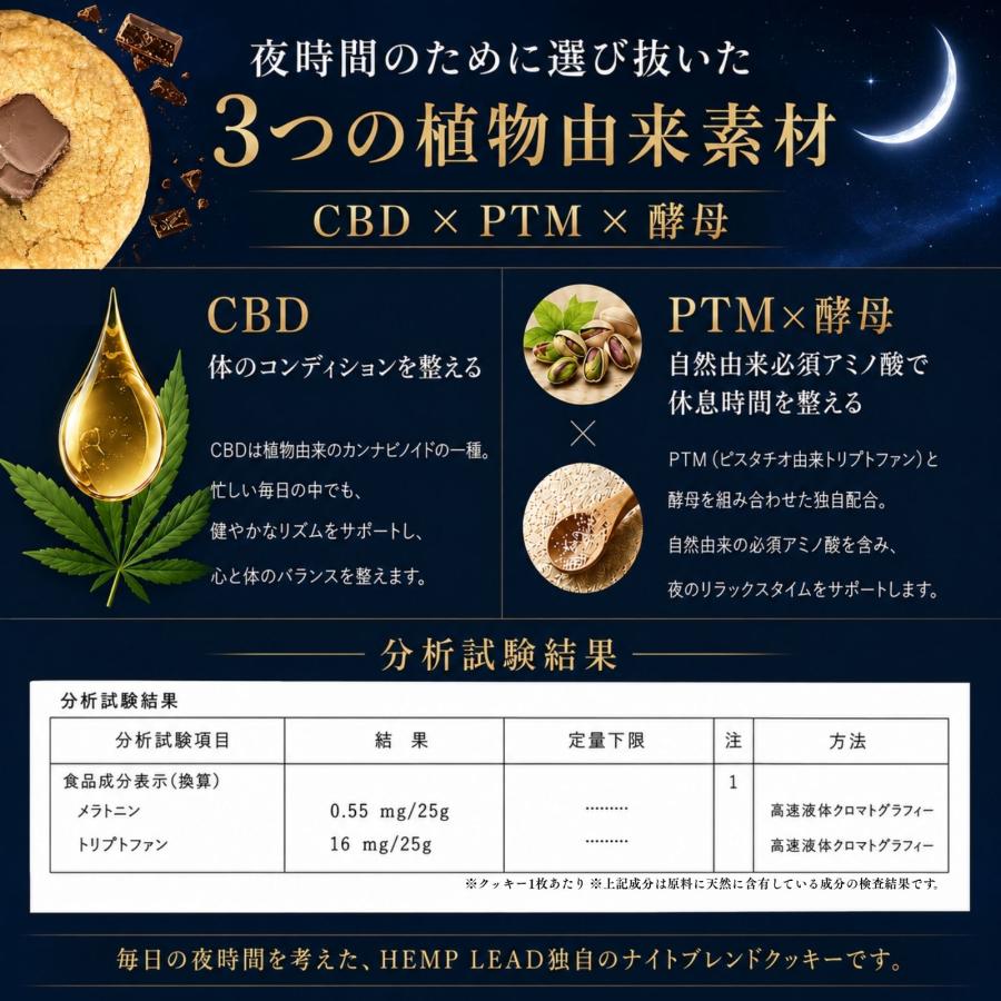 HEMP LEAD（ヘンプリード） 和クッキー NAGOMI CBD配合クッキー 100mg