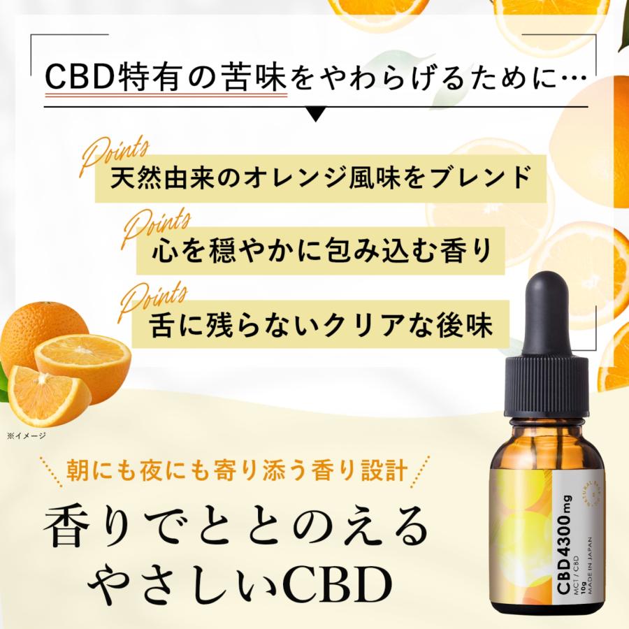 HEMP LEAD（ヘンプリード） CBDオイル 高濃度 4300mg 10g オレンジ
