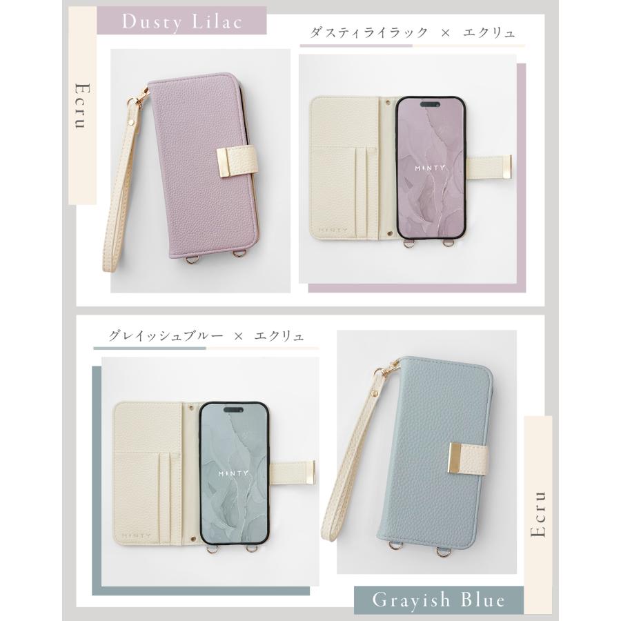 iPhone17e iPhone17 ケース バイカラー 2種ストラップ付き 手帳型