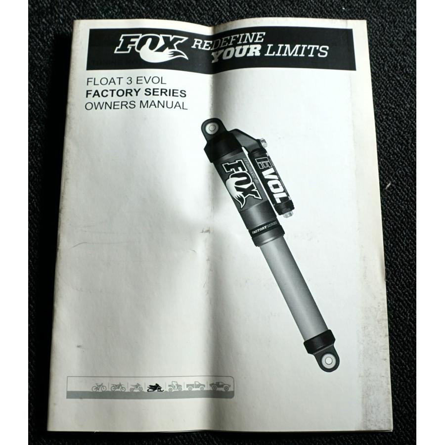 Fox Racing Shox Float 3 Evol R Shocks 530-2074 Parts No.850-22-207 ...