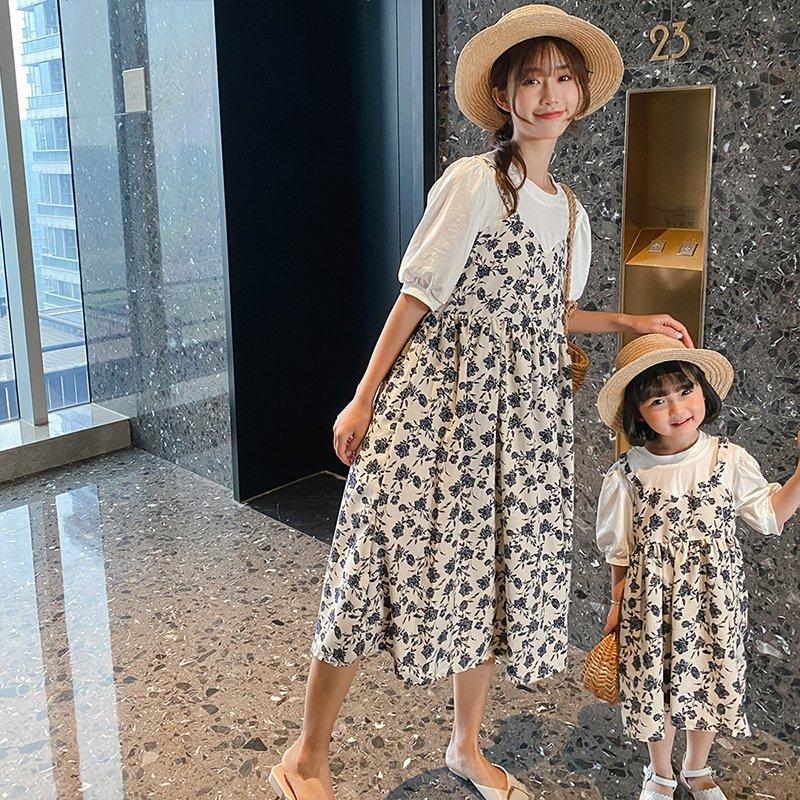 親子 夏 ビーチウェアワンピース 女の子ワンピース重ね着風 ママとお揃い 娘とペアルックワンピース花柄 半袖 親子服 キッズプレゼント 夏 写真撮影に 可愛い 41kz3 Jpsakura Store 通販 Yahoo ショッピング