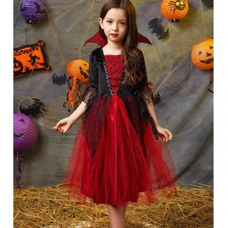 ハロウィン 仮装 吸血鬼 ドラキュラ コスプレ衣装 子供 バンパイア ケープ風 ロングドレス デビル 小悪魔 女の子 男の子 キッズコスチューム 文化祭 売れ筋ランキングも