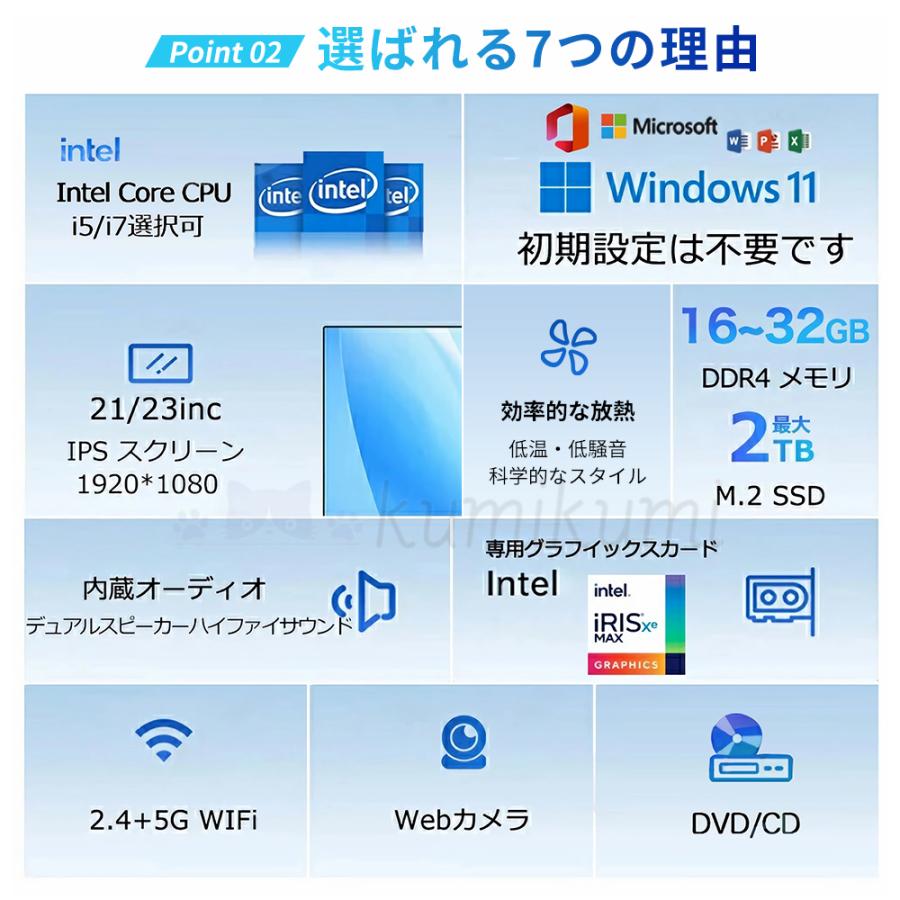 2026 最新作 一体型パソコン Windows 11 デスクトップパソコン 一体型