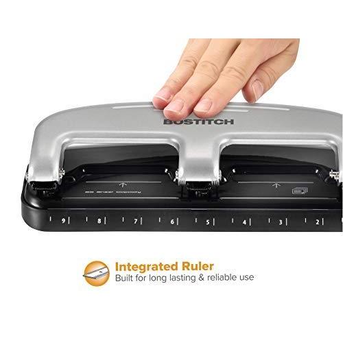 Three-Hole Punch  20 Sheet Capacity  Black/Silver () |  | 03