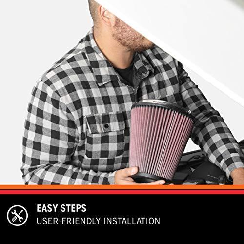 K&N ユニバーサルクランプオンエアフィルター：高性能、プレミアム、洗浄可能、交換用エンジンフィルター：フランジ直径：2.625イ （並行輸入品） |  | 04