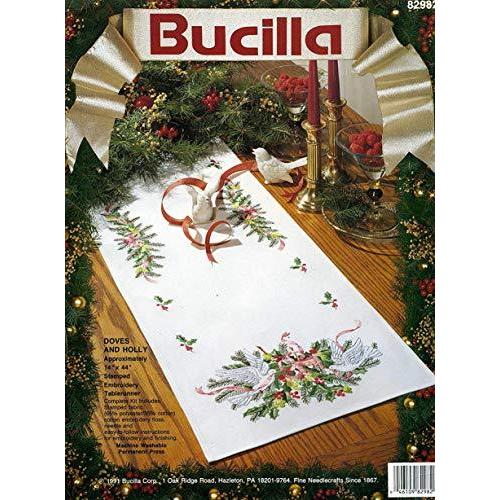 ハトとヒイラギの刻印刺繍テーブルランナーキット |  | 01