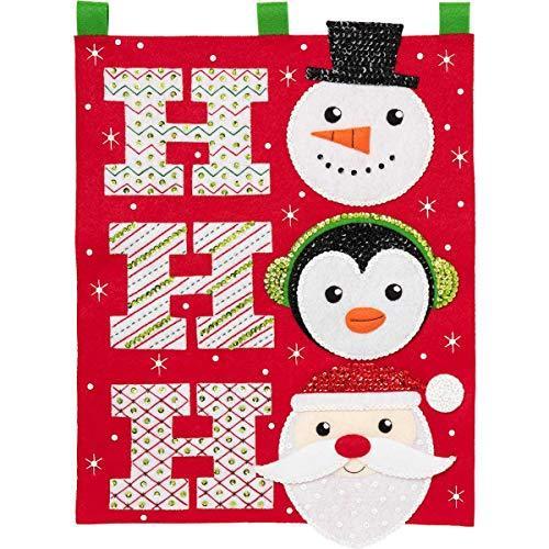 Bucilla Hallmark Felt Wall Hanging Applique Kit-Ho Ho Ho -86890E |  | 01
