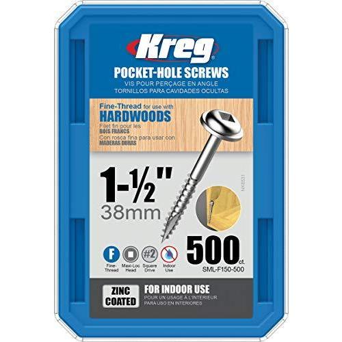 男女兼用 Hole Pocket ToolSML-F150-500Kreg Kreg Screw-1-1/2 （並行輸入品） SC HD WASHR FN ボルトナット