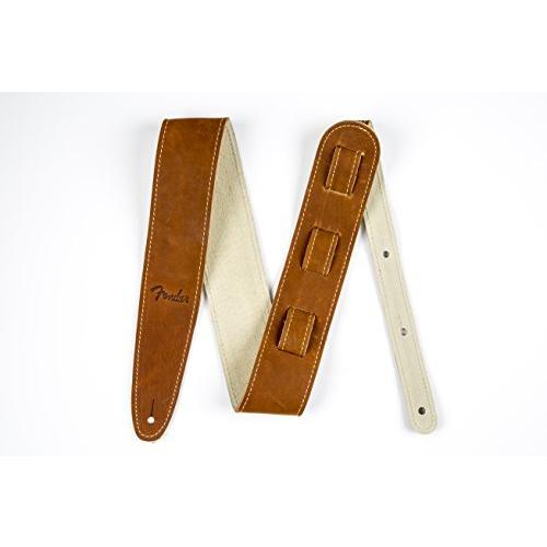 Fender フェンダー ストラップ BALL GLOVE LEATHER STRAP  BRN |  | 01