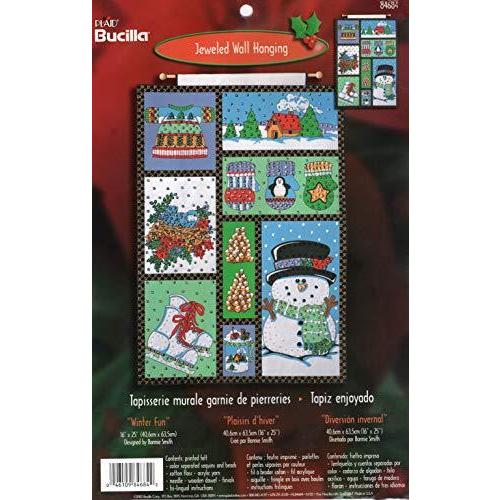 Bucilla-冬の楽しみ-宝石で飾られた壁掛けキット84684 | 