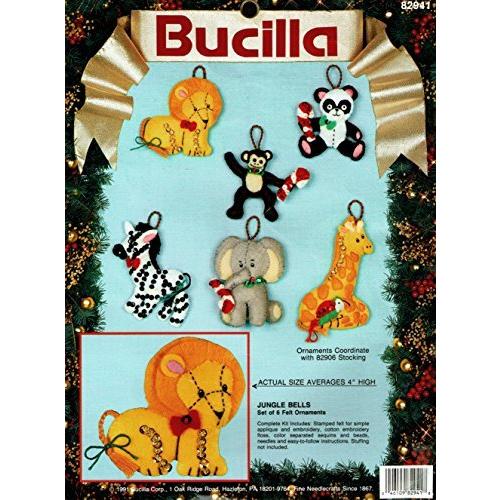 Bucilla 「ジャングルベル」フェルトアップリケオーナメントキット 82941 | 