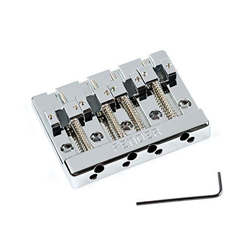 Fender パーツ FenderR HiMass? 4-String Bass Bridge Assembly With Zinc Saddl | 