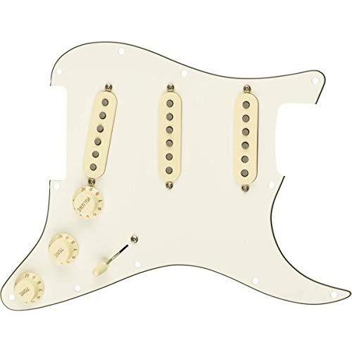 Fender ギターパーツ Pre-Wired Strat Pickguard  Tex-Mex SSS  Parchment 11 Hole | 