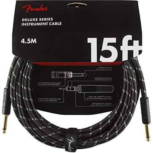 Fender シールドケーブル Deluxe Series Instrument Cable  Straight/Straight  15' | 