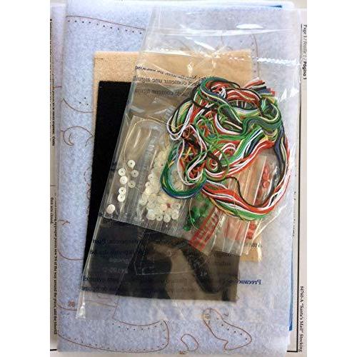 チェック柄ブシラ18フェルトストッキングキットサンタさんのメール84760 |  | 01