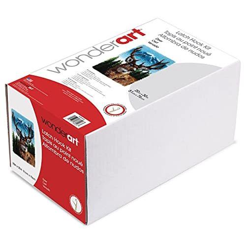 Wonderart Classics 鹿のラッチフックキット 20インチ x 30インチ |  | 01