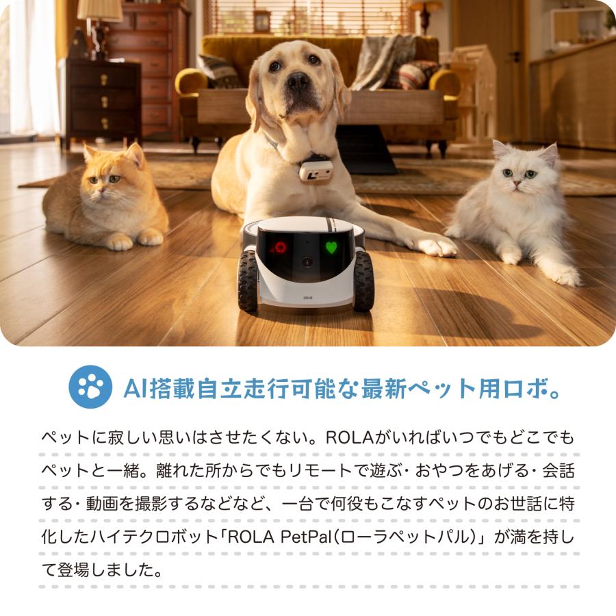 ペットカメラ 犬 猫 見守りカメラ ROLA PetPal iphone対応 ペット専用