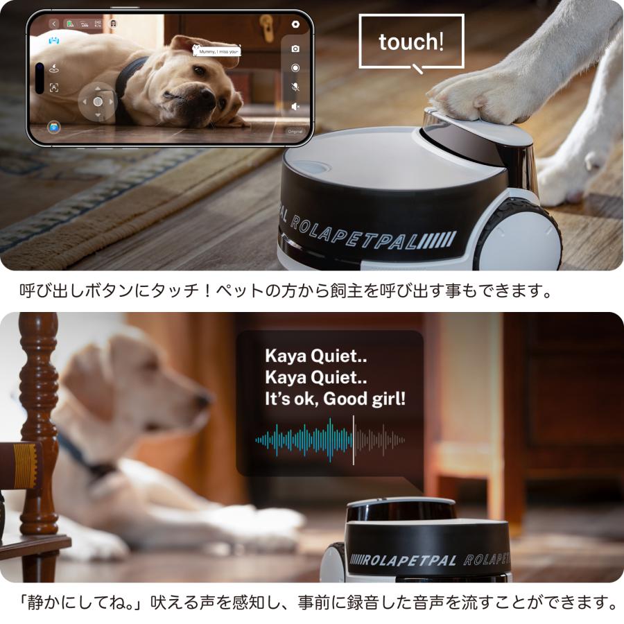 ペットカメラ 犬 猫 見守りカメラ ROLA PetPal iphone対応 ペット専用