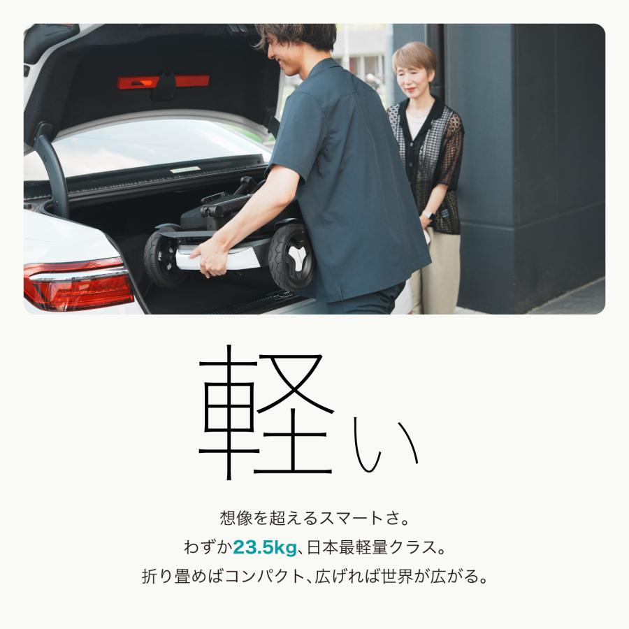 シニアカー シルバーカー ROBOOTER J+VISION 電動 車椅子  電動シニアカー 折りたたみ 電動カート 高齢者 軽量 簡単 最大約30Km走行可 |  | 04