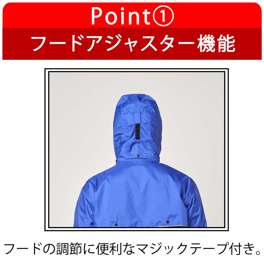 #9770 エントラントレインスーツ コヤナギ koyanagi レインウェア上下／雨具／カッパ／透湿防水／耐水圧10,000mm／透湿度10,000g/m2・24h｜jpu-shop｜02