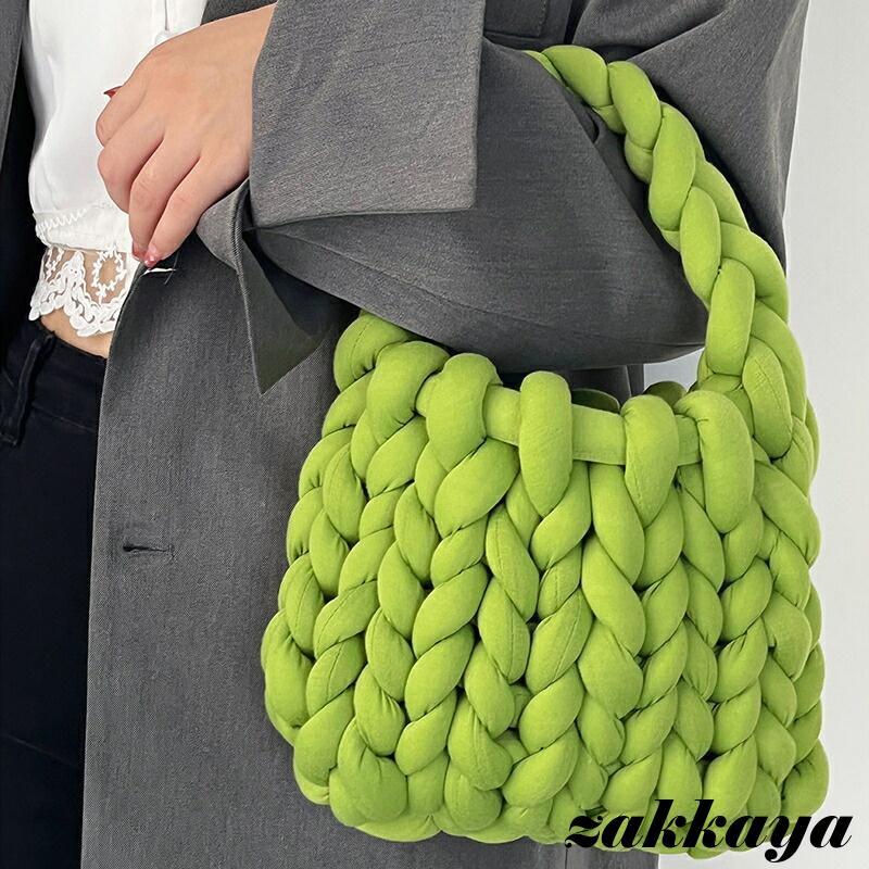 もこもこモチーフバック チャンキーニット バッグ 毛糸 もこもこバック マンドゥバッグ