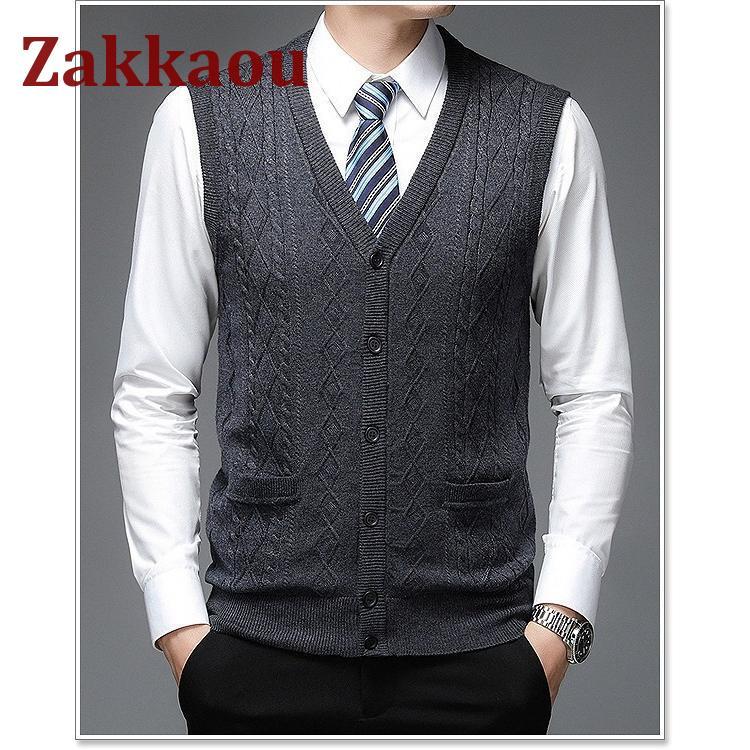 ワックメンズベスト(新品未使用) WEB限定】MEN ハイブリッドニットベスト ブラック