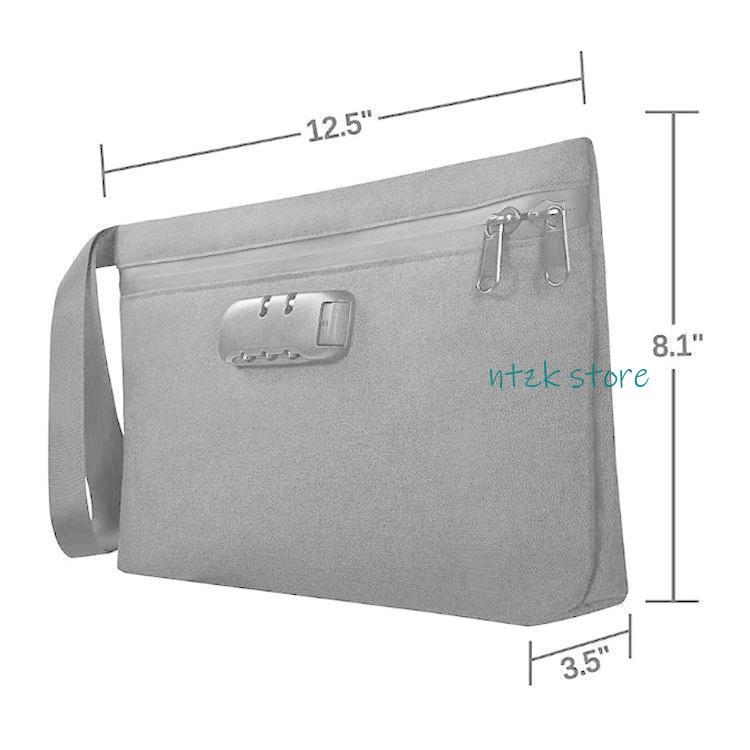 鍵付き ポーチ 撥水 防臭 鍵付きポーチ バッグインバッグ A4