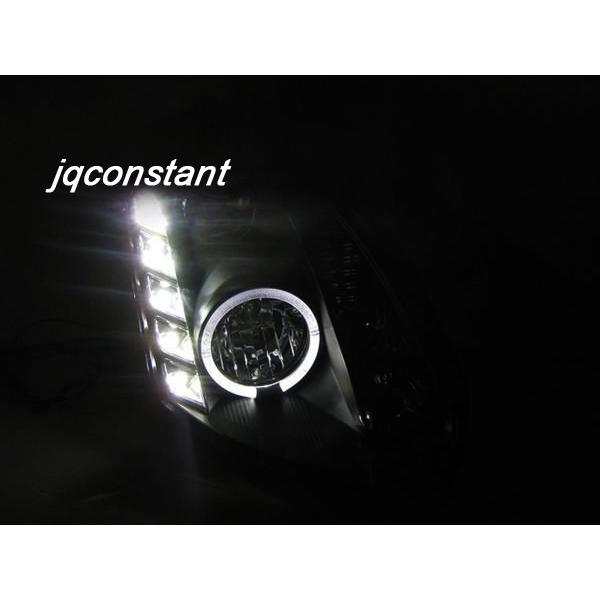 インフィニティ G35 クーペ 2D LEDデイライト ヘッドライト 純正キセノン仕様 クロームインナーの画像