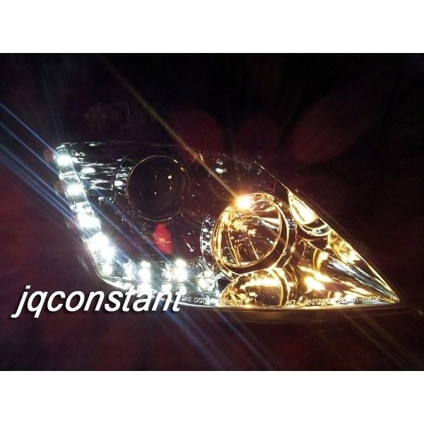 2003-2005y 前期用 フェアレディZ33 350Z LEDデイライト&DRL付ヘッドライト ブラック仕様 純正キセノン対応 |  | 02