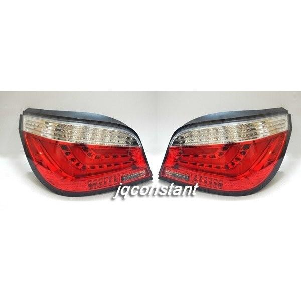 BMW E60 2008-2011y 後期用 ファイバーLEDテール レッドクリア F10仕様