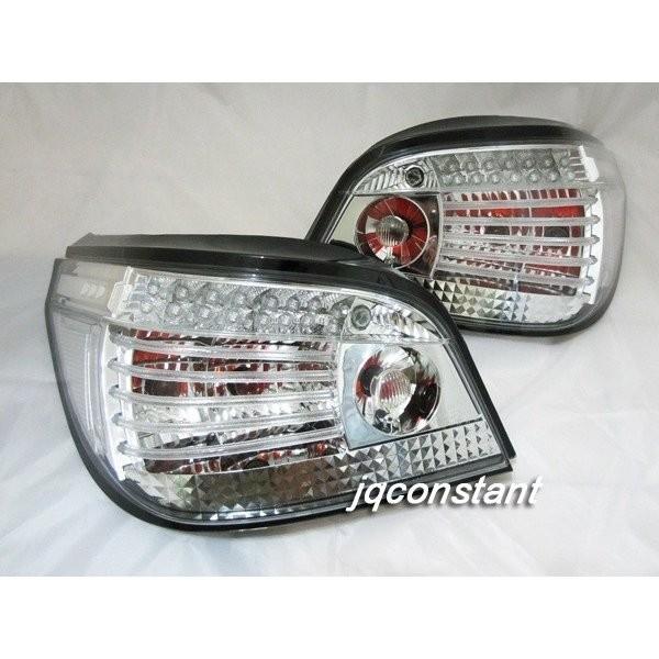 社外品　2004-2007y BMW E60 前期用 ファイバーLEDテール 後期ルック クローム仕様