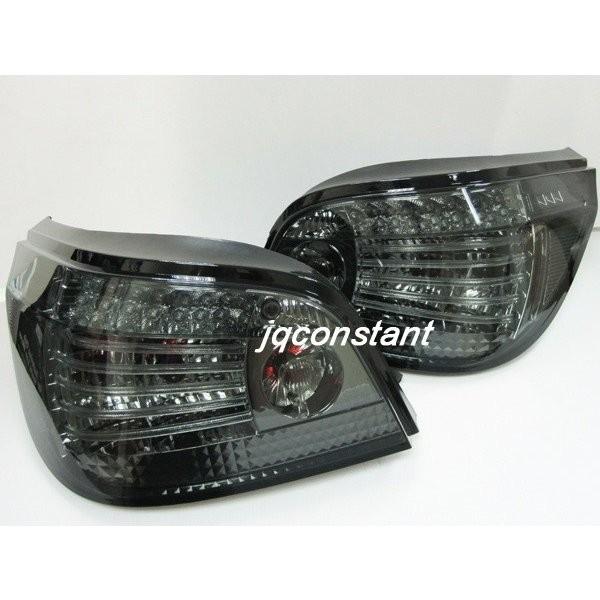 社外品　2004-2007y BMW E60 前期用 ファイバーLEDテール M後期ルック スモークレンズ