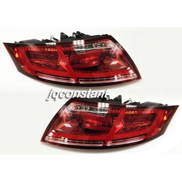 2007-2015y AUDI TT 8J ファイバーLEDテール レッド/クリア LED流れるウィンカー