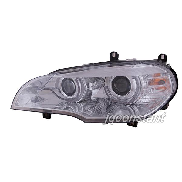左右セット 2007-2010y BMW X5 E70 ファイバーLEDリング ヘッドライト 