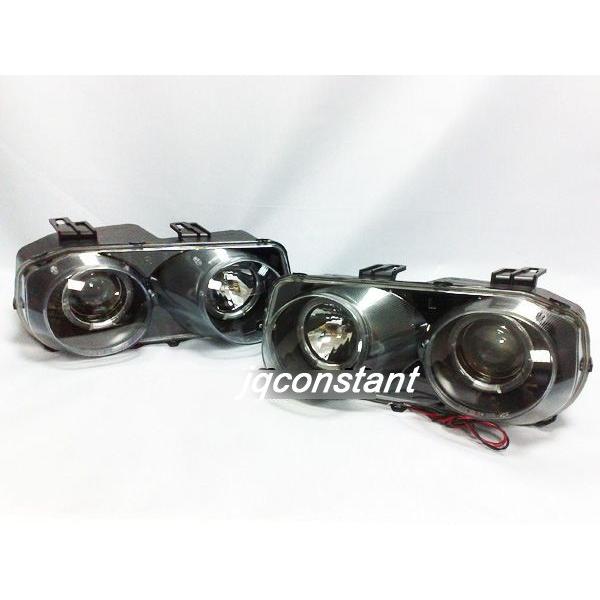 1998‐2000y ホンダ インテグラ DC2 LEDリンク付 ヘッドライト ブラックインナーの画像