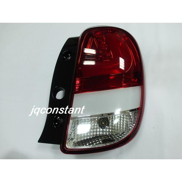 2010-2013y K13 マーチ ファイバーLEDテールランプ レッドクリア