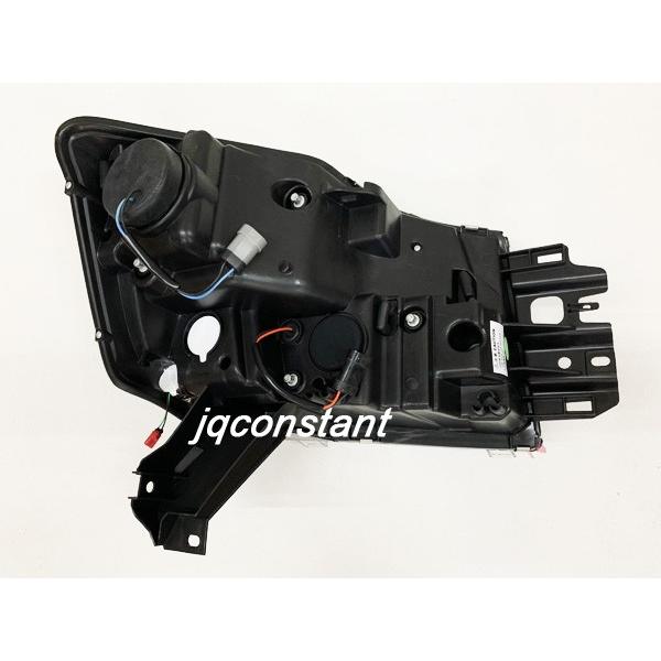 左右セット 2004y~ 日産 TITAN タイタン ファイバーLEDヘッドライト ブラックインナー Fの画像