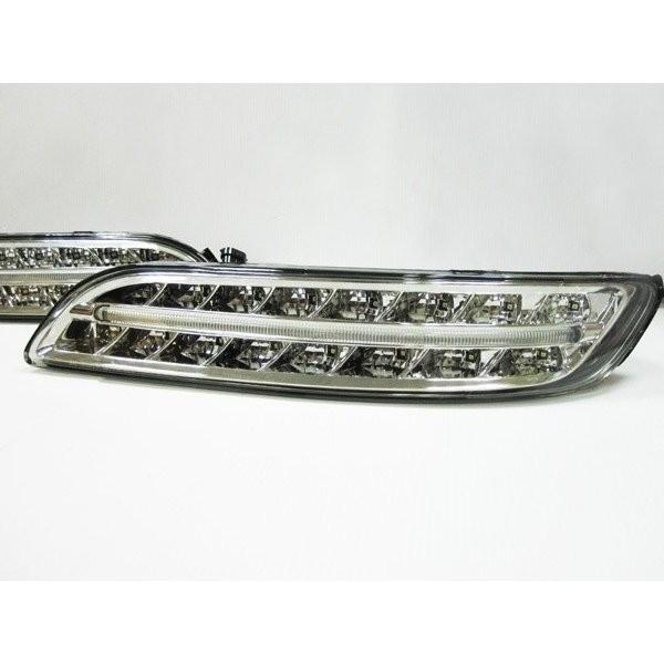 左右セット ポルシェ 911 997 LED バンパーランプ ファイバー 