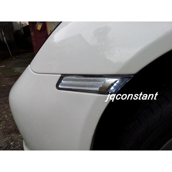 ポルシェ 911 997 高輝度ファイバー LED サイドマーカー ホワイト発光
