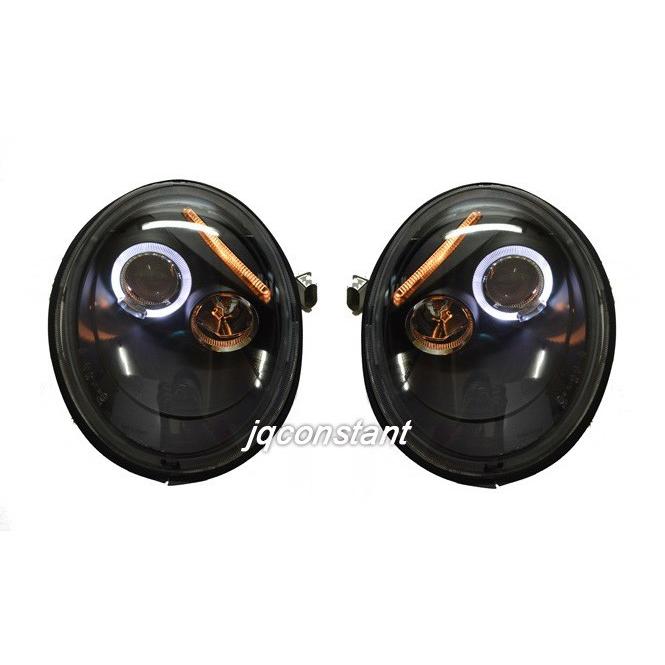 1998-2005y VW ニュービートル 前期用 LEDイカリング付ヘッドライト