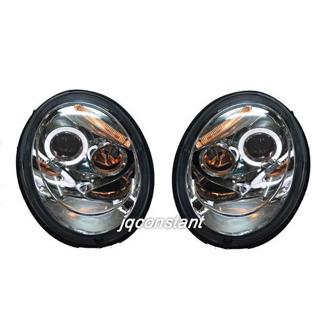 1998-2005y VW ニュービートル 前期用 LEDイカリング付ヘッドライト