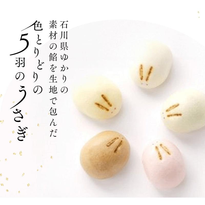 福うさぎ 5種詰め合わせ20個入り　送料込【和菓子 ギフト お中元 お歳暮 お菓子 手土産 お饅頭 ふわふわ 一口サイズ かわいい  今日のおやつ おやつタイム 】｜jr-ems｜03