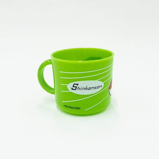E6系新幹線プラカップ グリーン【鉄道グッズ トレニアート 秋田