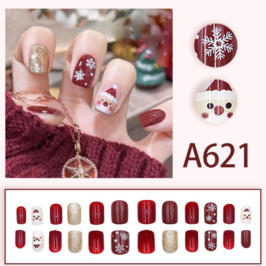 ネイルチップ クリスマス デザイン つけ爪 かわいい プレゼン nail 冬