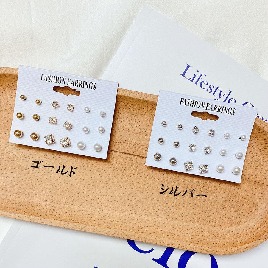 ピアス セット セットピアス スタッドピアス パール ストーン ボール