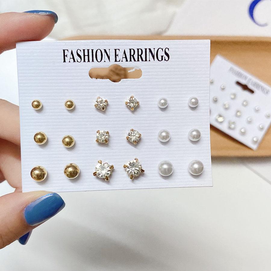 ピアス セット セットピアス スタッドピアス パール ストーン ボール