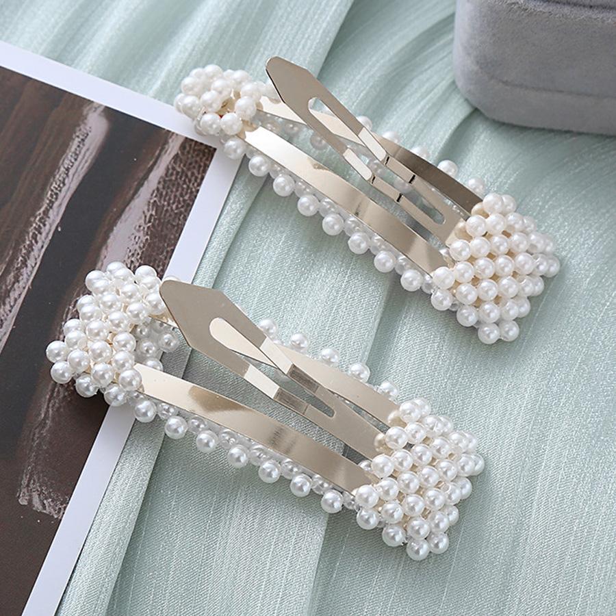 白　セット　ドール用　人形用　ヘアアクセサリー　パッチン　髪留め　小物 白 セット ドール用 人形用 ヘアアクセサリー パッチン 髪留め